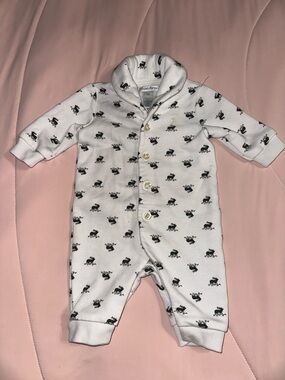 Polo Ralph Lauren Baby Boys' Elk Print Fleece 3M